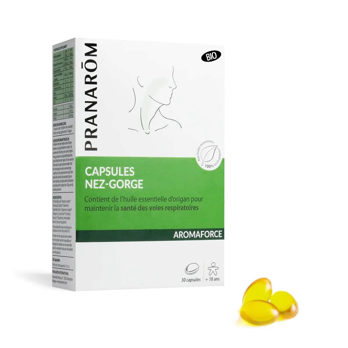 Aromaforce Capsules Nez-Gorge BIO 30 caps