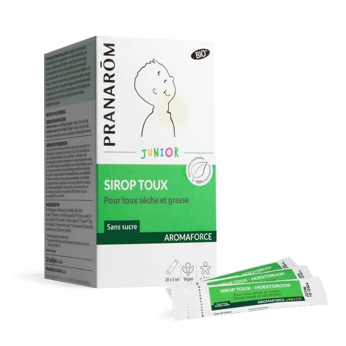 Aromaforce Junior Sirop Toux 20x5ml