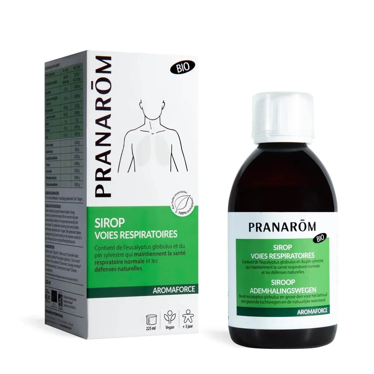 Aromaforce Sirop Voies Respiratoires BIO 150ml