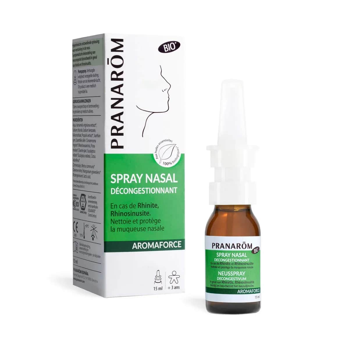Aromaforce Spray Nasal Décongestionnant BIO 15ml