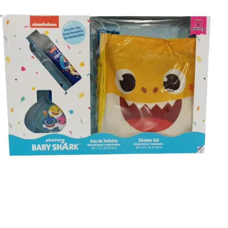 Baby Shark Sac à Bandoulière (Gel Douche 100ml + EDT 50ml)