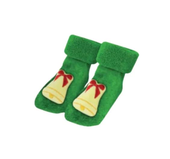 Babyoops Chaussette bébé Noël clochette