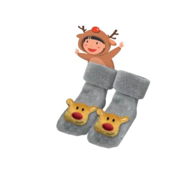Babyoops Chaussette bébé Noël Renne