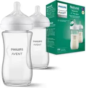 Biberon Nat Response 240ml verre x2