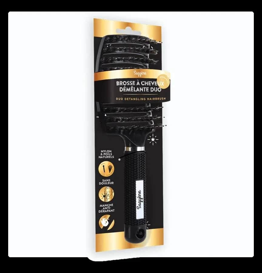 Brosse à Cheveux Démêlante Duo Doré