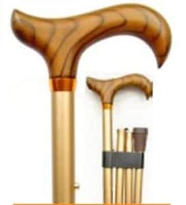 Canne Pliante et Réglable Bronze