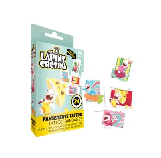 Lapins Crétins Pansements Tatoo boîte de 24