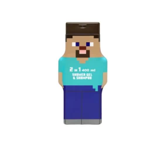 Minecraft Gel Douche & Shampooing Enfants 2D 400ml