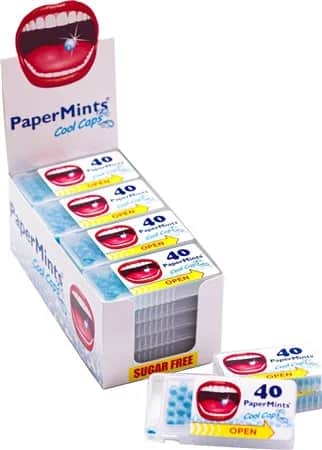 Papermints Présentoir x24 boîtes plastiques (40 billes)