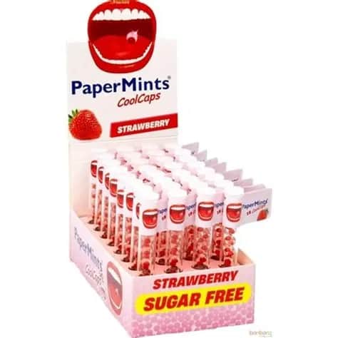 Papermints Présentoir x32 tubes (FRAISE)