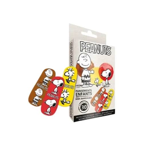 Peanuts pansements enfants boîte de 30 présentoir 12u