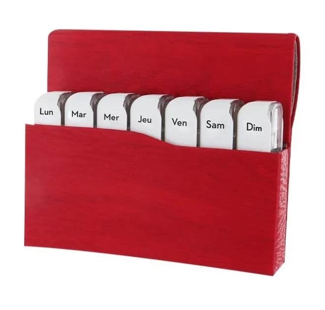 Pilulier Mini Book Rouge