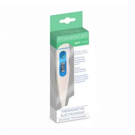 POWERSCAN Thermomètre Électronique Rigide KFT04B