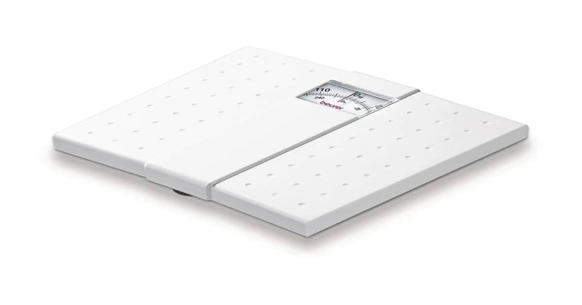 MS01 Pèse personne Mécanique blanc 120kgs