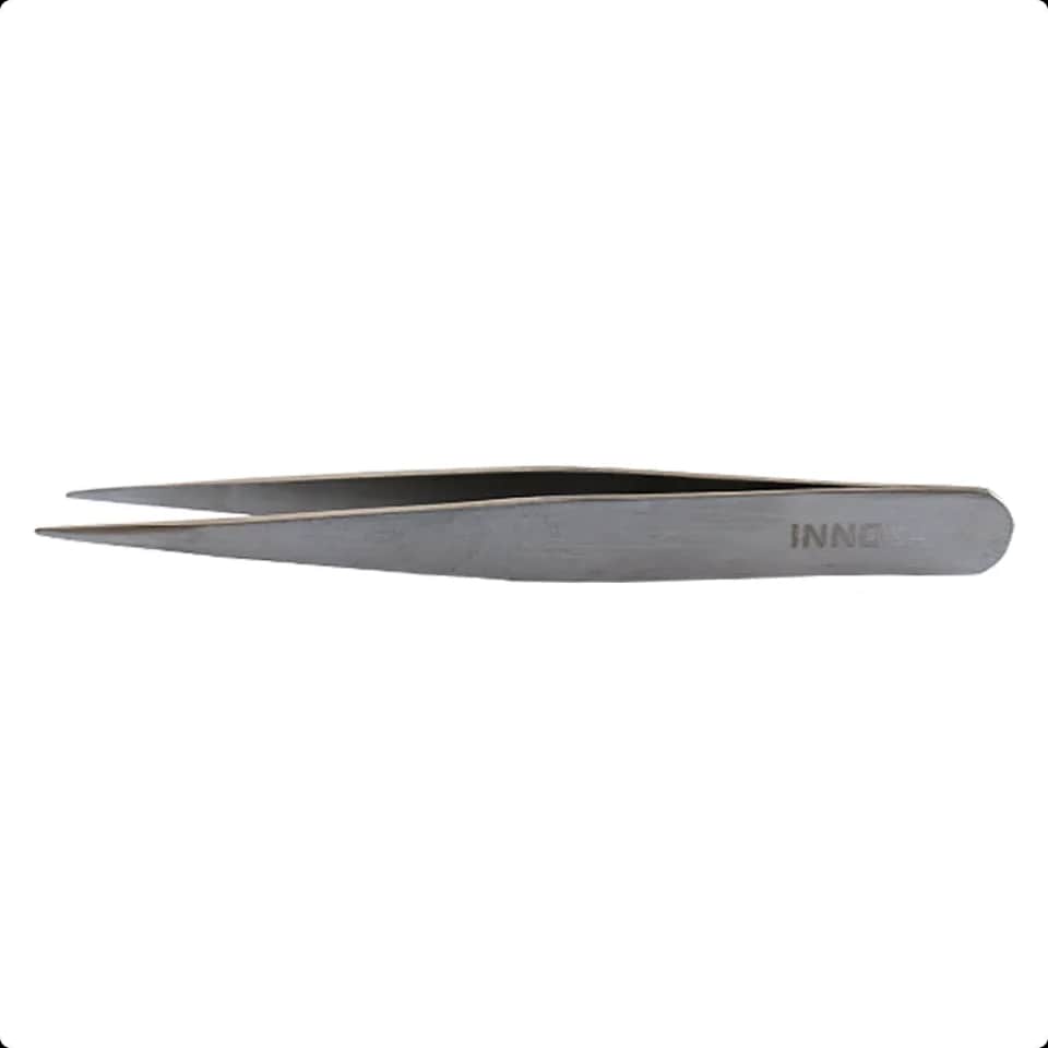 Pince à épiler pointe fine silver 10cm
