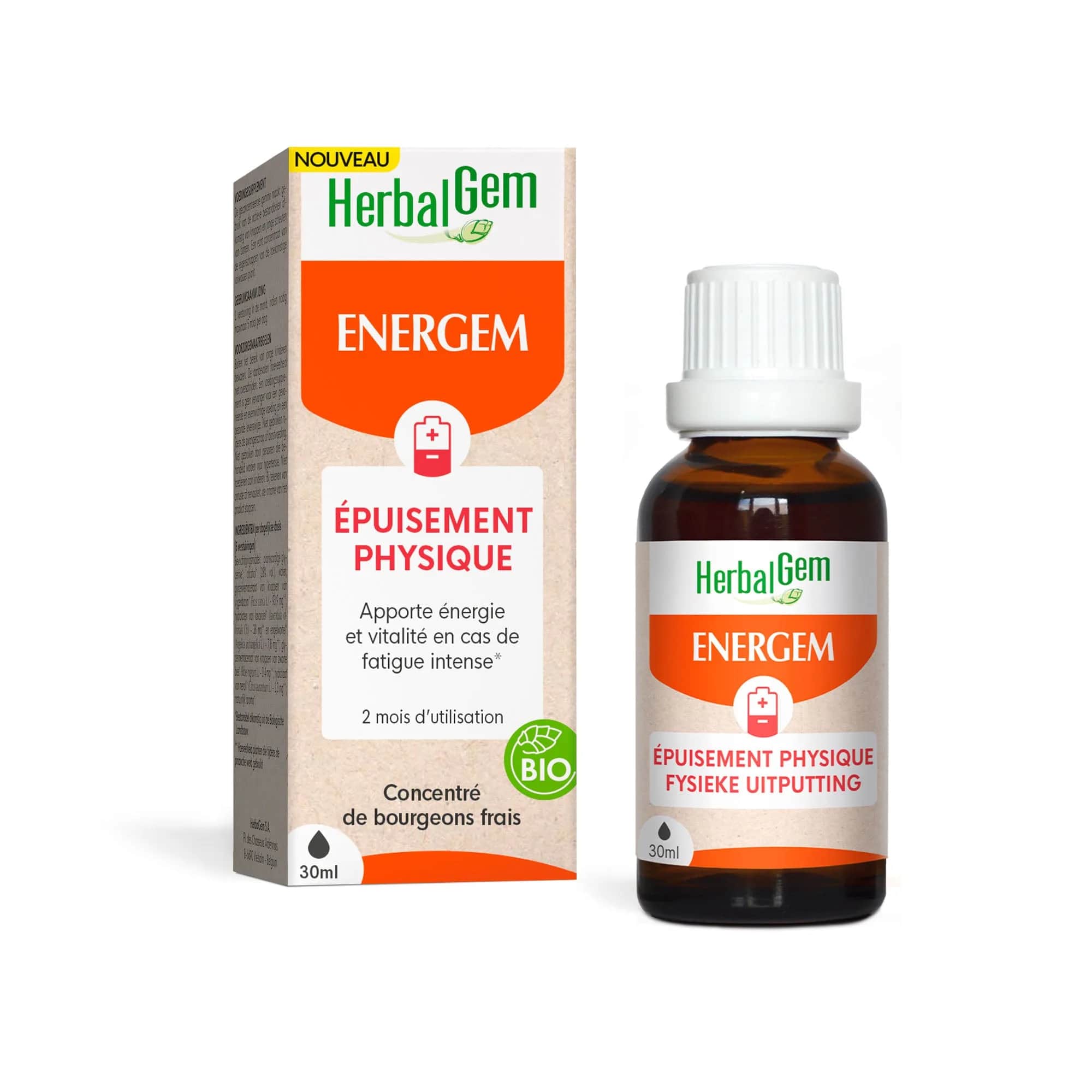 Energem Epuisement Physique BIO 30ml