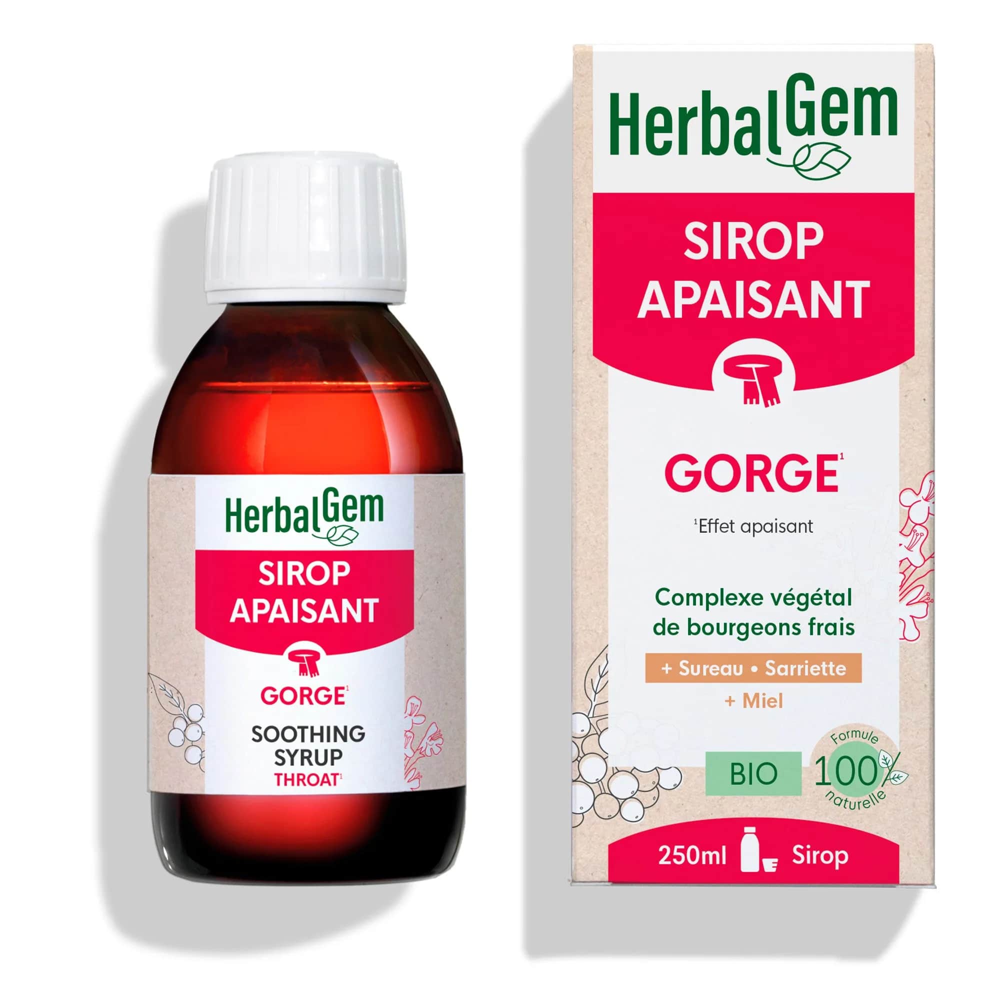 Sirop Apaisant BIO 150ml Gorge Toux sèche