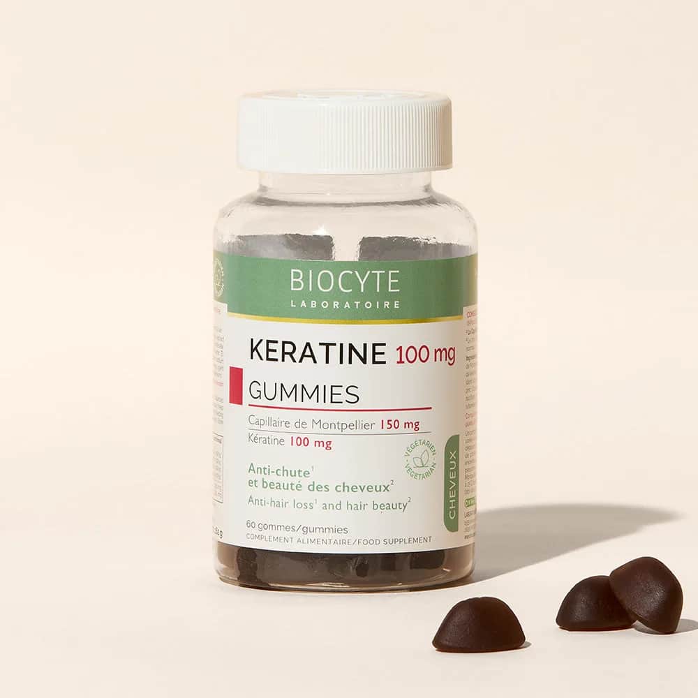 Kératine Gummies 60 gommes (fruits rouges)