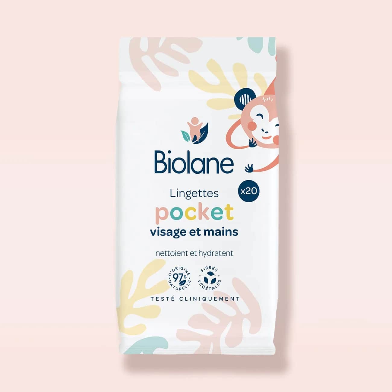 Lingettes pocket (visage et mains) x20