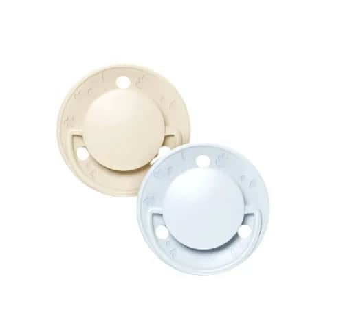 Sucette ronde 0-6m Bleu/beige