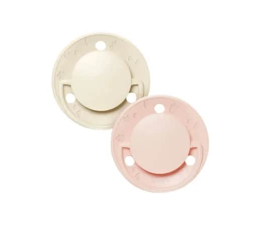 Sucette ronde 6m+ Rose/beige