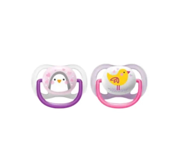 Sucettes Ultra Air 0-6M Girl pingouin/oiseau