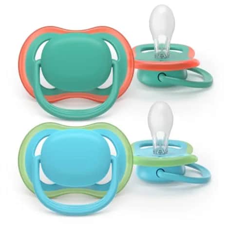 Sucettes Ultra Air 6-18 mois x2 (Bleu/Vert)