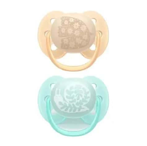 Sucettes Ultra Douce 0-6 mois x2 (Oiseau/Escargot)