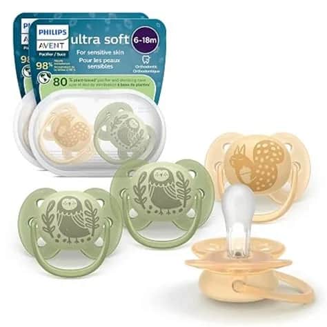 Sucettes Ultra Douce 6-18 mois x2 (Écureuil/Hibou)