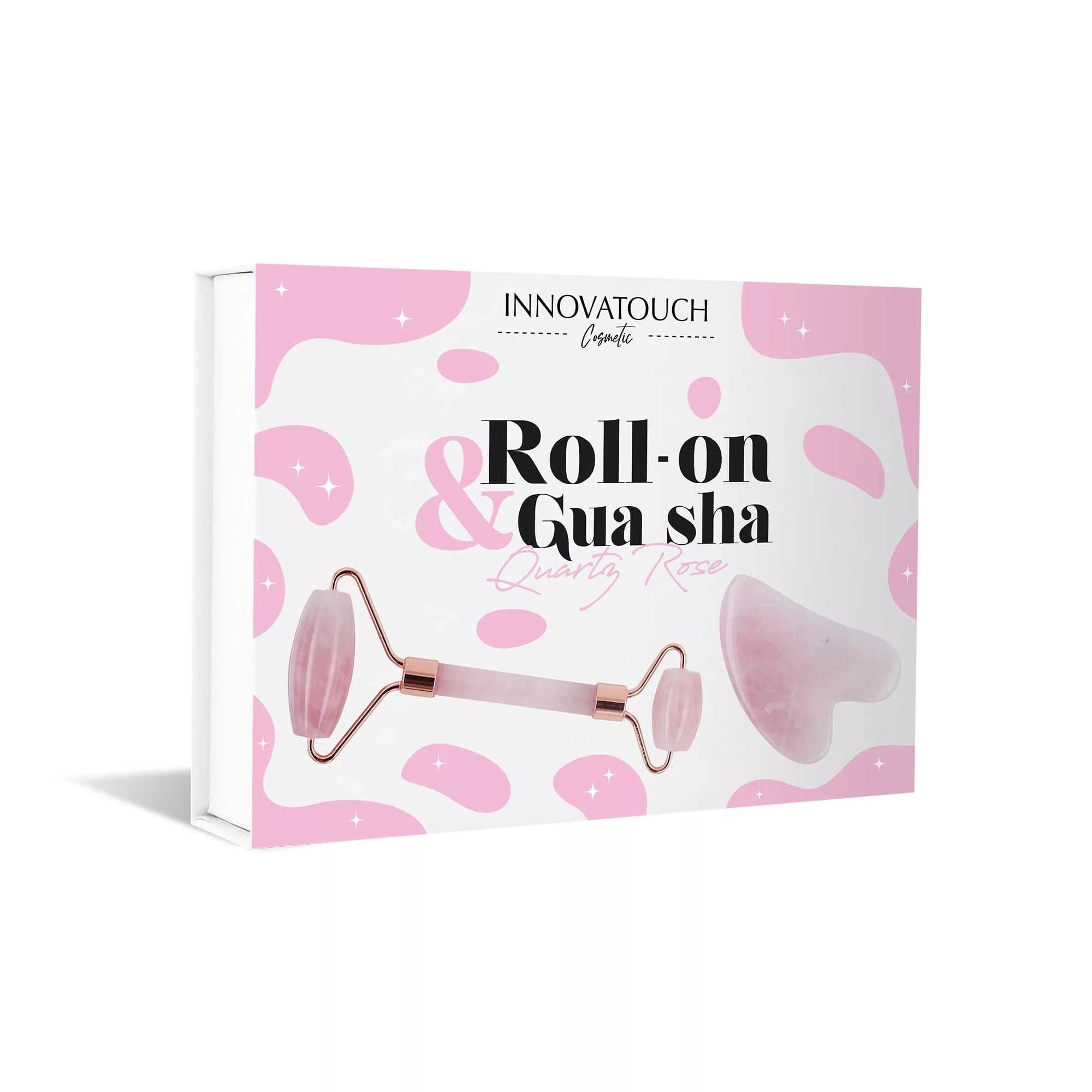 Gua Sha & Roll On Quartz Rose