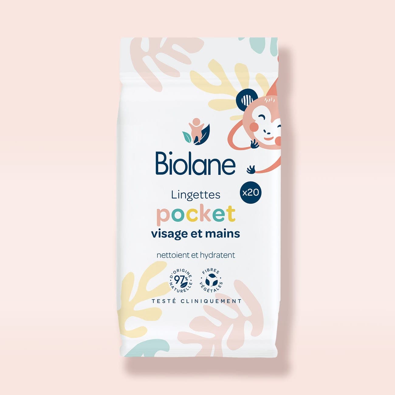 Lingettes pocket (visage et mains) x20