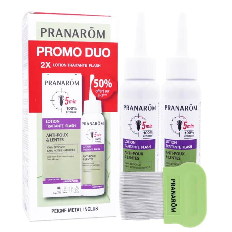 Aromapoux Duo Lotion Traitante Flash 2x100ml
