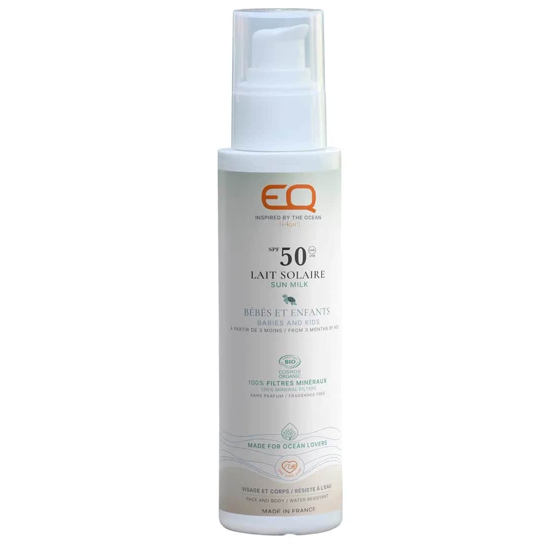 EQ Lait solaire bébé et enfant bio 150ml