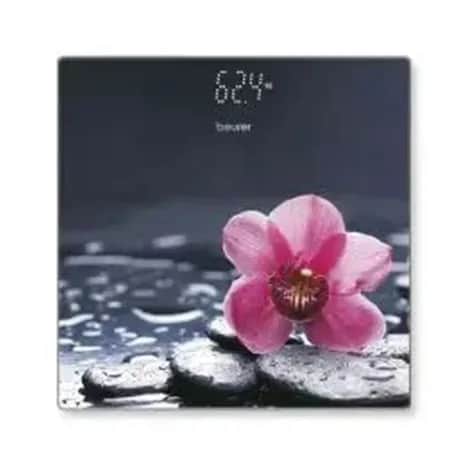 GS215 Pèse personne verre Fleur relax 180kgs