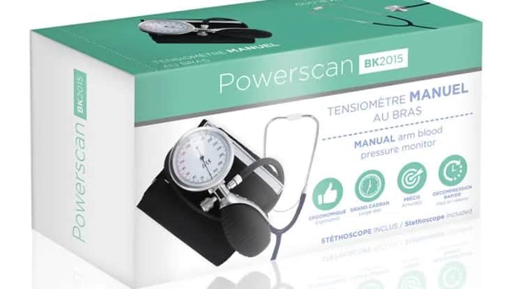 Powerscan Tensiomètre manuel BK2015 avec stéthoscope